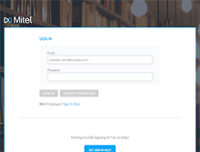 Tablet Screenshot of login.shoretel.com